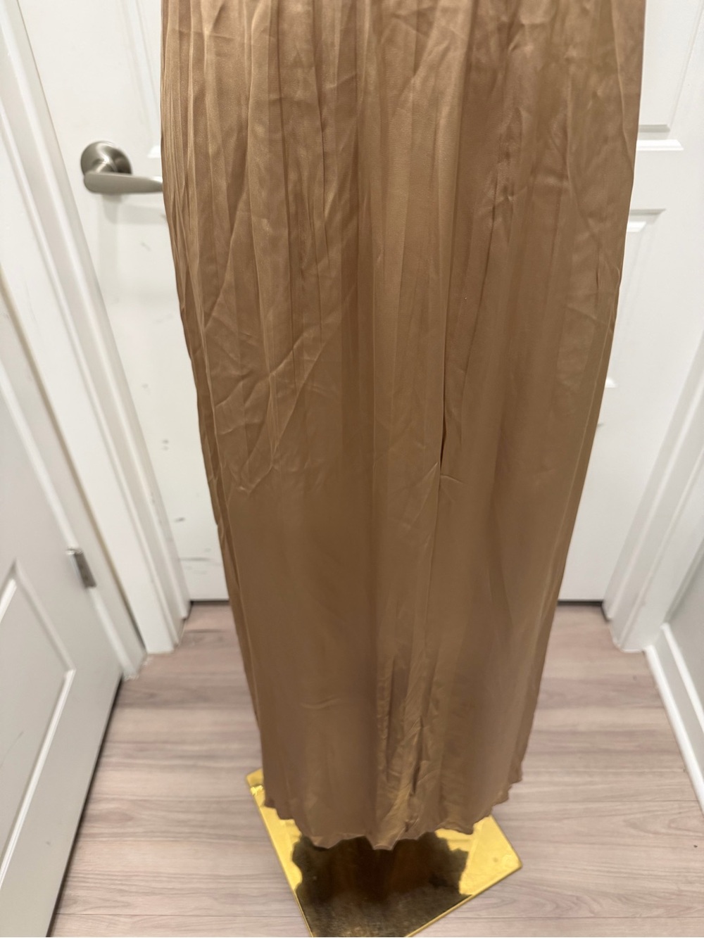Zara Cutout Burnished Gold Dress - Picture 7 of 9